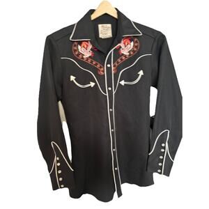 H Bar C Ranchwear Vintage Rockabilly Size 14.5